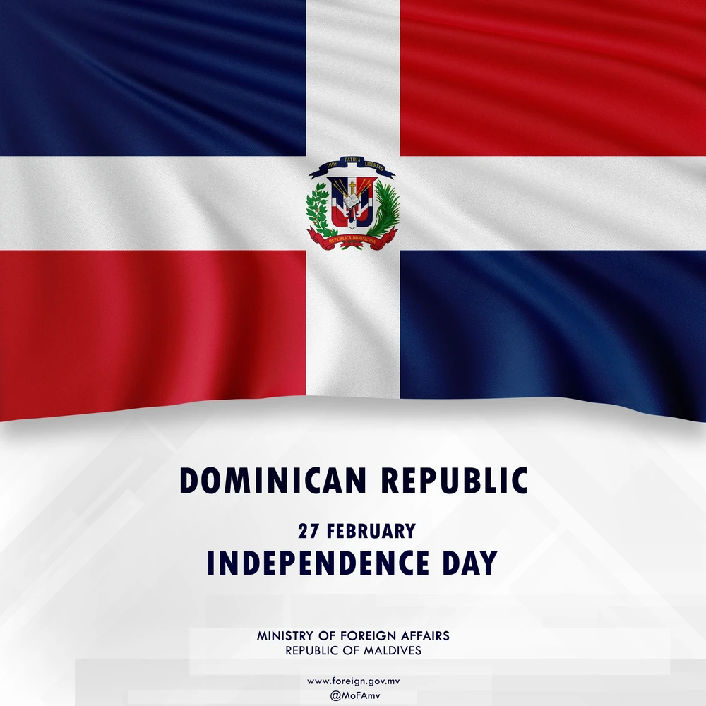 photo for ޑޮމިނިކަން ރިޕަބްލިކްގެ މިނިވަން ދުވަހުގެ ތަހުނިޔާ ދިވެހިރާއްޖޭގެ ޚާރިޖީ ވަޒީރު ފޮނުއްވައިފި